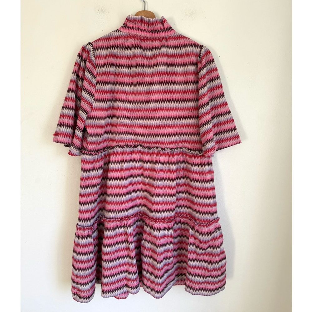 Tuckernuck Zigzag Knit Stripe Crawford Dress in Pink - Picture 4 of 5